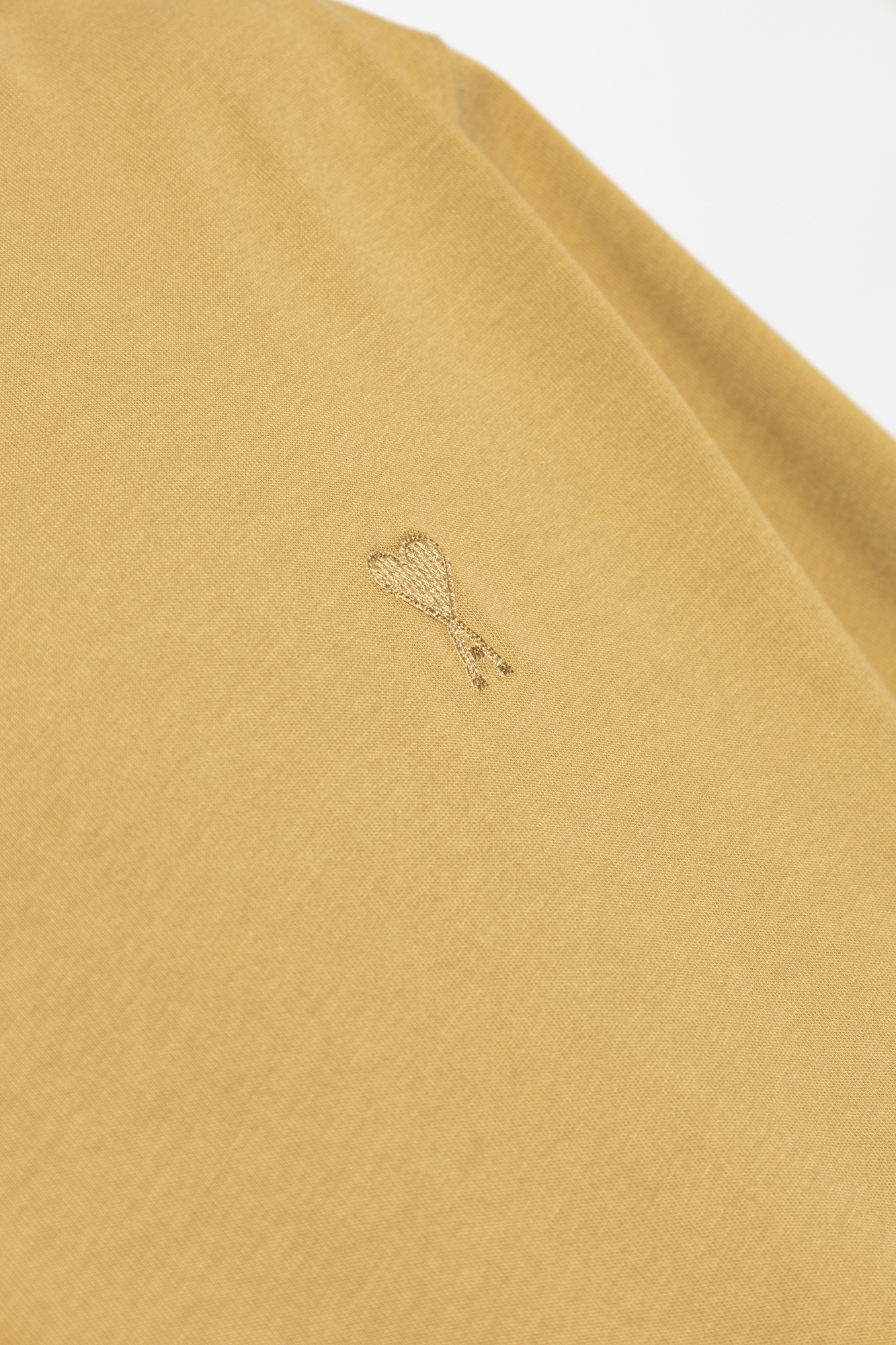 Tシャツ・カットソー AMI PARIS MANDARIN COLLAR SHIRT (USH218.CO0063 193 CHALK) MANDARIN COLLAR SHIRT_CHALK/193 – Blancsom